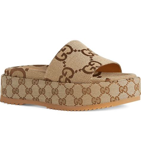 gucci adidas platform slides|Gucci platform sandals nordstrom.